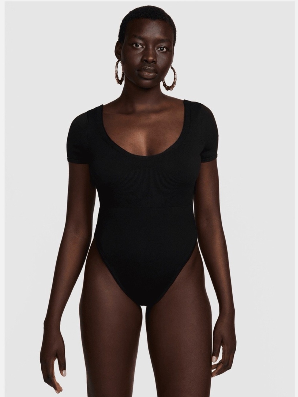 NWT Nike Sportswear Chill Knit Body Suit Small Black